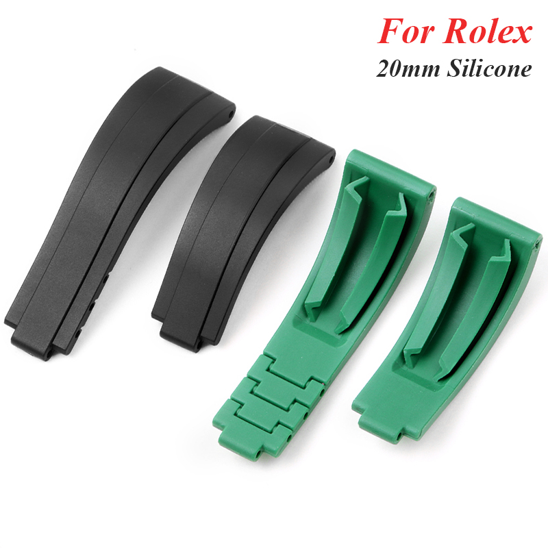 Luxury Watch Green Dial - Per cinturino da polso in gomma