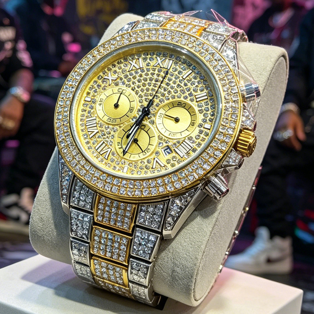 Luxury Watch And Jewelry Brand - Orologio al Quarzo Hip Hop Iced