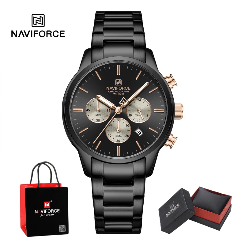 Luxury Watch For Men - Orologio da Polso NAVIFORCE per Uomo,