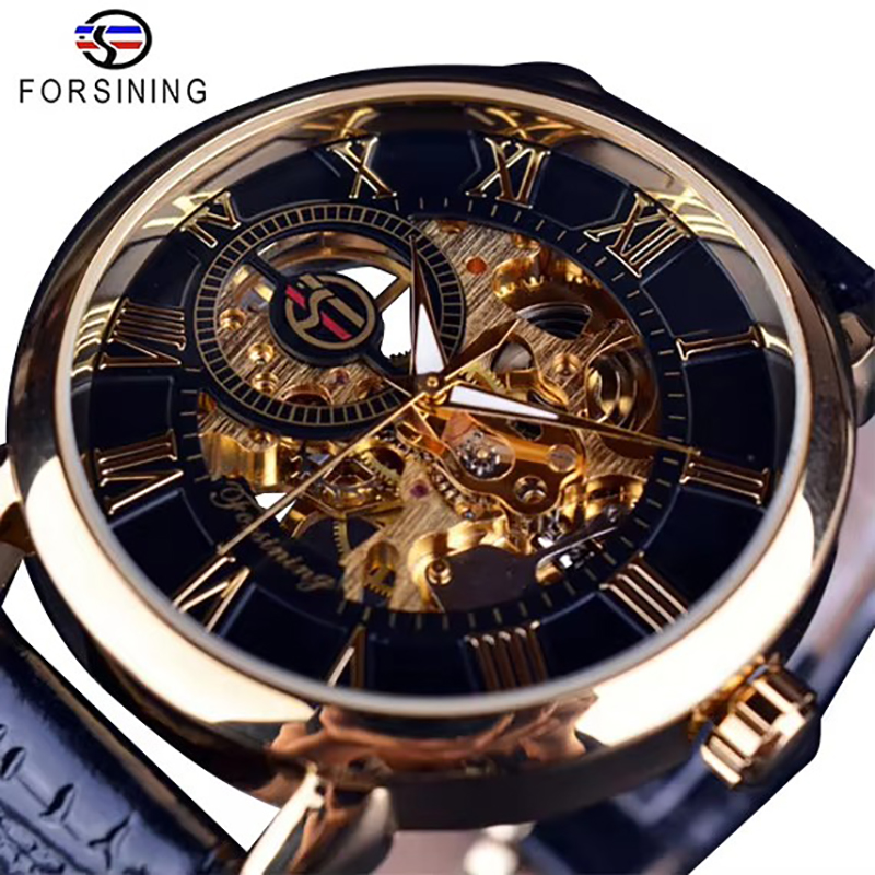 Luxury Watch Brands Logo - Orologi Meccanici Scheletrati Forsining con Logo