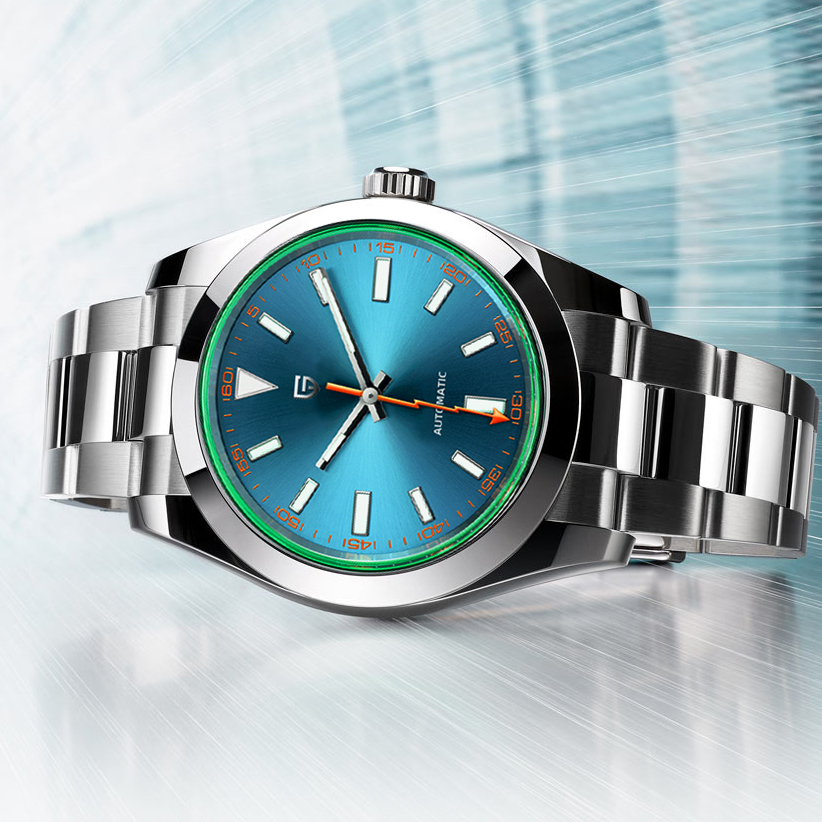 Luxury Watch Green Dial - PAGANI DESIGN Orologi Meccanici da Uomo