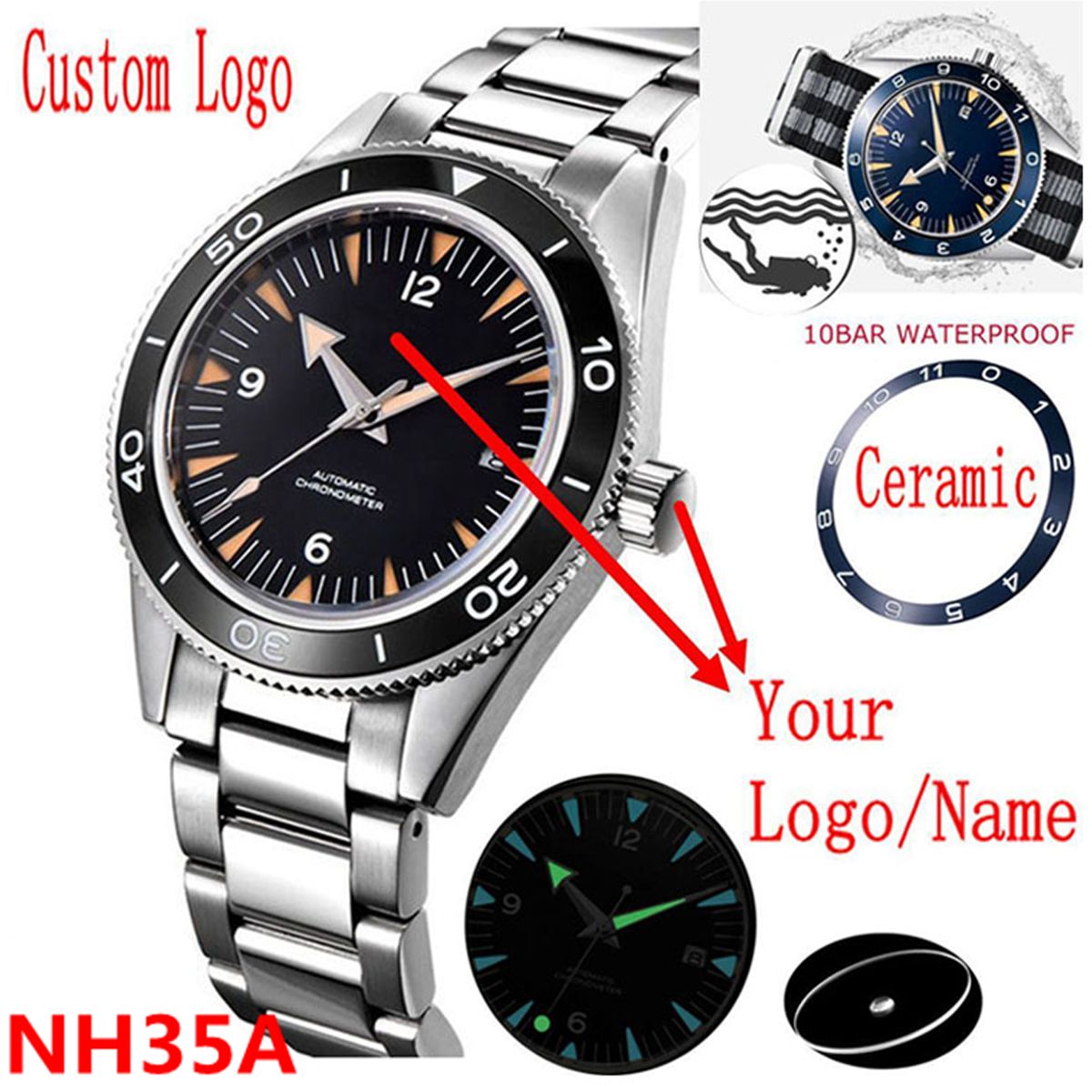 Logo personalizzato NH35 Movim - Luxury Watch News recensione e prezzo