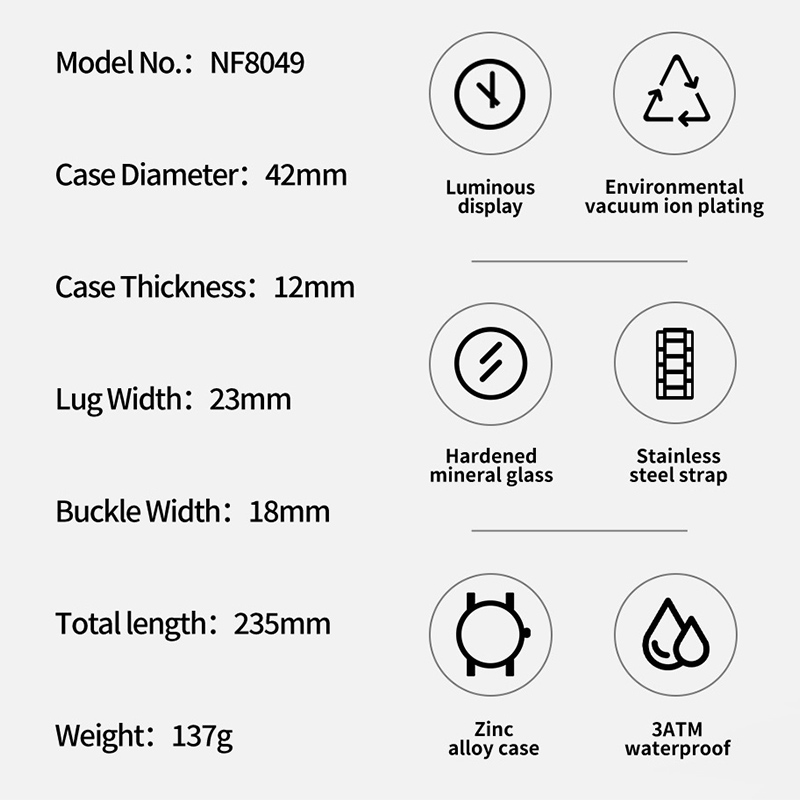 NAVIFORCE Orologio alla moda d - Luxury Watch Face recensione e prezzo