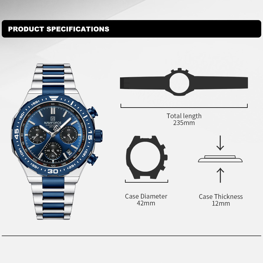 NAVIFORCE Orologio alla moda d - Luxury Watch Face recensione e prezzo