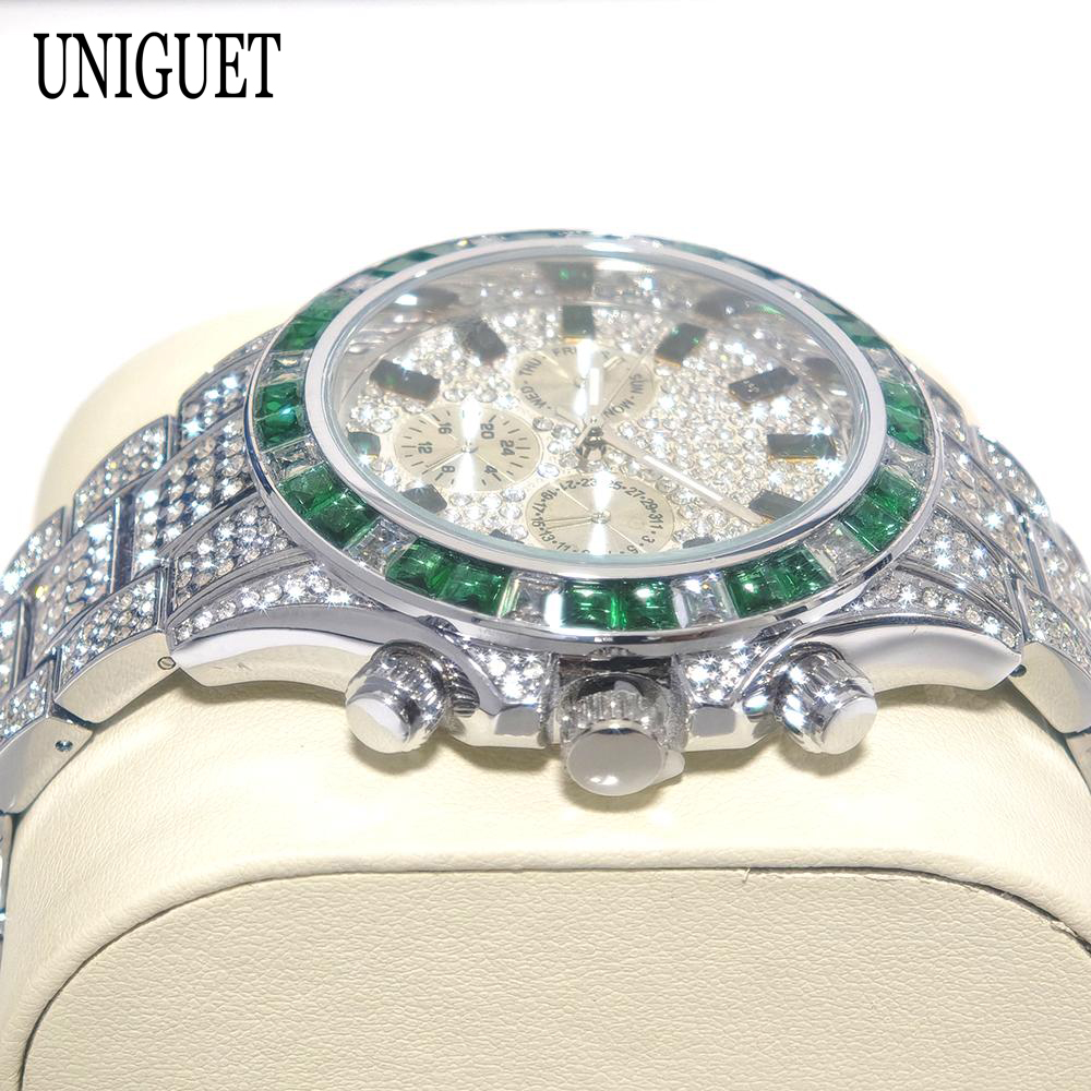Moda calda verde orologi da uo - Luxury Watch Green Dial recensione e prezzo