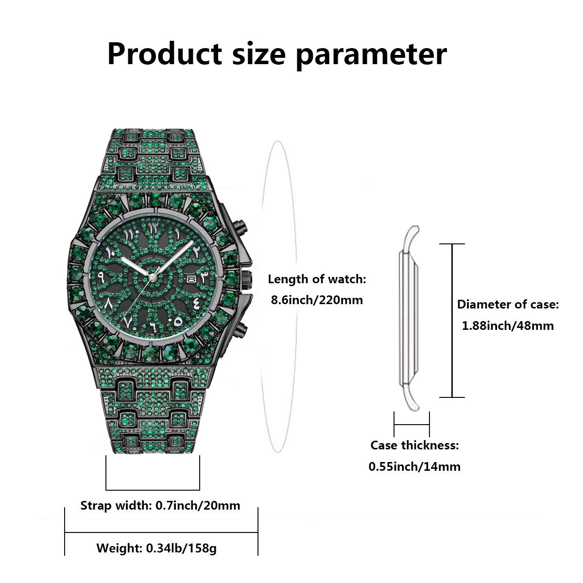 Orologio da Polso Hip Hop Verd - Luxury Watch And Jewelry Brand recensione e prezzo