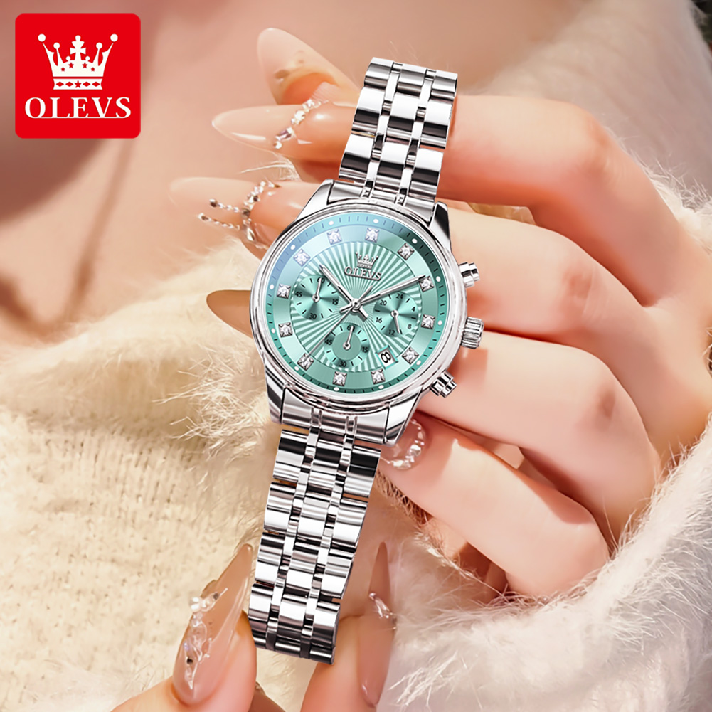 OLEVS Orologi da donna Orologi - Luxury Watch Green Dial recensione e prezzo